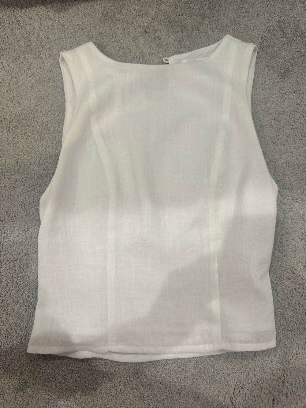 Revolve More to Come Women’s Sleeveless Ivory Top “Alison Skirt set” top only